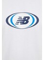 Tričko New Balance MT41600WT bílá barva, MT41600WT