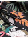Ombre Clothing Černé plavky s motivem květu V3 SRBS-0140