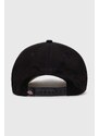 Bavlněná baseballová čepice Dickies KEYSVILLE CAP černá barva, s aplikací, DK0A4YPA