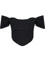 Trendyol Black Carmen Collar Bustier