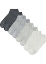 bonprix Kotníkové ponožky (8 párů) z organické bavlny Šedá