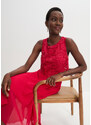 bonprix Premium šifonové šaty s krajkou Červená