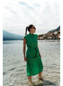 Nordblanc Zelené dámské šaty CHEMISE