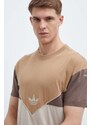 Bavlněné tričko adidas Originals hnědá barva, IT7262