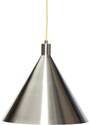 Stříbrné kovové závěsné světlo Hübsch Yama 40 cm
