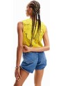 Dámské triko DESIGUAL 24SWTK98 8000 TS_YELLIT 8000 YELLOW