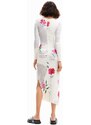 Dámské šaty DESIGUAL 24SWVK25 1000 VEST_MARÍA 1000 WHITE