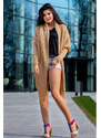 Fashionweek Dlouhý teplý svetr s velmi originálním střihem MAX H098