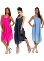 Fashionweek Nádherné módní letní bavlněné šaty BOHO ITALY TC665