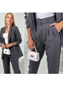 Fashionweek Italská souprava elegantního saka s kalhotami K80172B