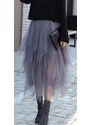 Fashionweek Dámská sukně dlouhat ylová sukně ROCK STAR M-01