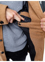 Pánský kabát GLANO - hnědý