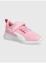 Dětské sneakers boty Puma Flyer Runner V PS růžová barva