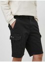 Džínové šortky Tommy Jeans pánské, černá barva, DM0DM18809