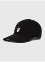 Bavlněná baseballová čepice Puma Downtown Low Curve Cap černá barva, s aplikací, 025312