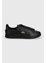 Dětské sneakers boty Lacoste Court sneakers černá barva