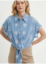 Košile Guess BRIGITTE dámská, relaxed, s klasickým límcem, W4GH34 D5CD1
