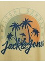 Žluté pánské tričko Jack & Jones Summer - Pánské