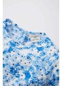 DEFACTO Baby Girl Floral Long Sleeve Textured Dress