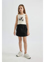 DEFACTO Girl Thin Sweatshirt Fabric Regular Fit Knitted Skirt