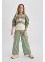 DEFACTO Girl Wide Leg Cargo Sweatpants