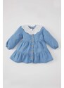 DEFACTO Baby Girl Long Sleeve Jean Dress