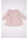 DEFACTO Baby Girl Long Sleeve Muslin Dress