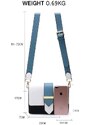 Anna Grace London Anna Grace Kabelka crossbody AG00692 bílá/černá/modrá