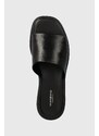 Kožené pantofle Vagabond Shoemakers CONNIE dámské, černá barva, 5757-201-20