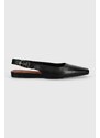 Kožené baleríny Vagabond Shoemakers WIOLETTA černá barva, s odkrytou patou, 5701-101-20