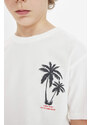 DEFACTO Boy Crew Neck Printed Short Sleeve T-Shirt