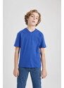 DEFACTO Boy Regular Fit V Neck Short Sleeve T-Shirt