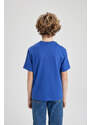 DEFACTO Boy Regular Fit V Neck Short Sleeve T-Shirt