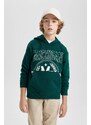 DEFACTO Boy Oversize Fit Printed Hooded Sweatshirt