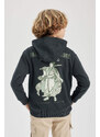 DEFACTO Boy Back Printed Hooded Sweatshirt