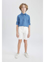 DEFACTO Boy Regular Fit Gabardine Shorts