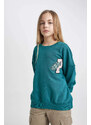 DEFACTO Girl Oversize Fit Crew Neck Sweatshirt