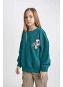 DEFACTO Girl Oversize Fit Crew Neck Sweatshirt