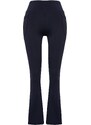 Trendyol Navy Blue Scuba/Diving Fabric Relaxed Fit Flare Knitted Sports Sweatpants