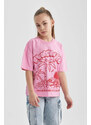 DEFACTO Girl Oversize Fit Short Sleeve T-Shirt