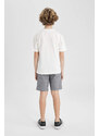 DEFACTO Boy Printed Short Sleeve T-Shirt Shorts 2 Piece Set