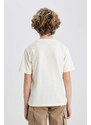 DEFACTO Boy Crew Neck Short Sleeve T-Shirt