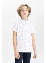 DEFACTO Boy Crew Neck Pique Short Sleeve Polo T-Shirt