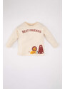 DEFACTO Baby Boy Crew Neck Animal Patterned T-Shirt