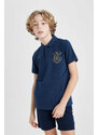 DEFACTO Boy Pique Short Sleeve Polo T-Shirt