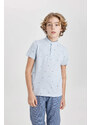 DEFACTO Boy Crew Neck Pique Short Sleeve Polo T-Shirt