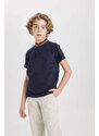 DEFACTO Boy High Collar Short Sleeve Polo T-Shirt