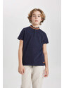 DEFACTO Boy High Collar Short Sleeve Polo T-Shirt