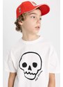 DEFACTO Boy Oversize Fit Crew Neck Embroidered T-Shirt