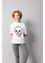 DEFACTO Boy Oversize Fit Crew Neck Embroidered T-Shirt